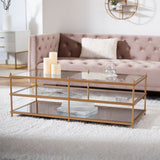 Safavieh Cathal Glass And Mirror Coffee Table COF6204B