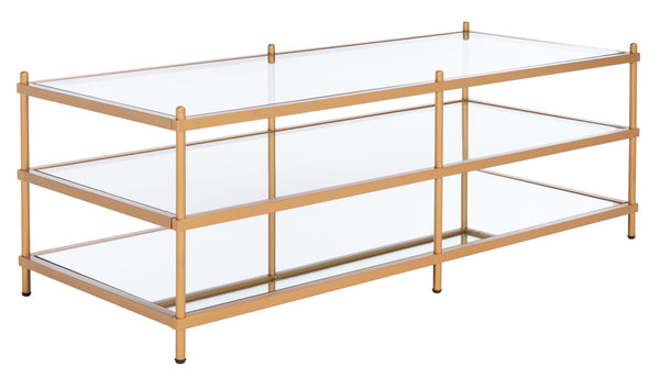 Safavieh Cathal Glass And Mirror Coffee Table COF6204B