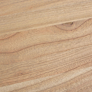 Dale Contemporary Free Edge Coffee Table - Weathered Oak with Dark Steel Legs for Modern Style