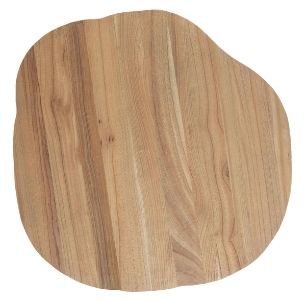 Dale Contemporary Free Edge Coffee Table - Weathered Oak with Dark Steel Legs for Modern Style