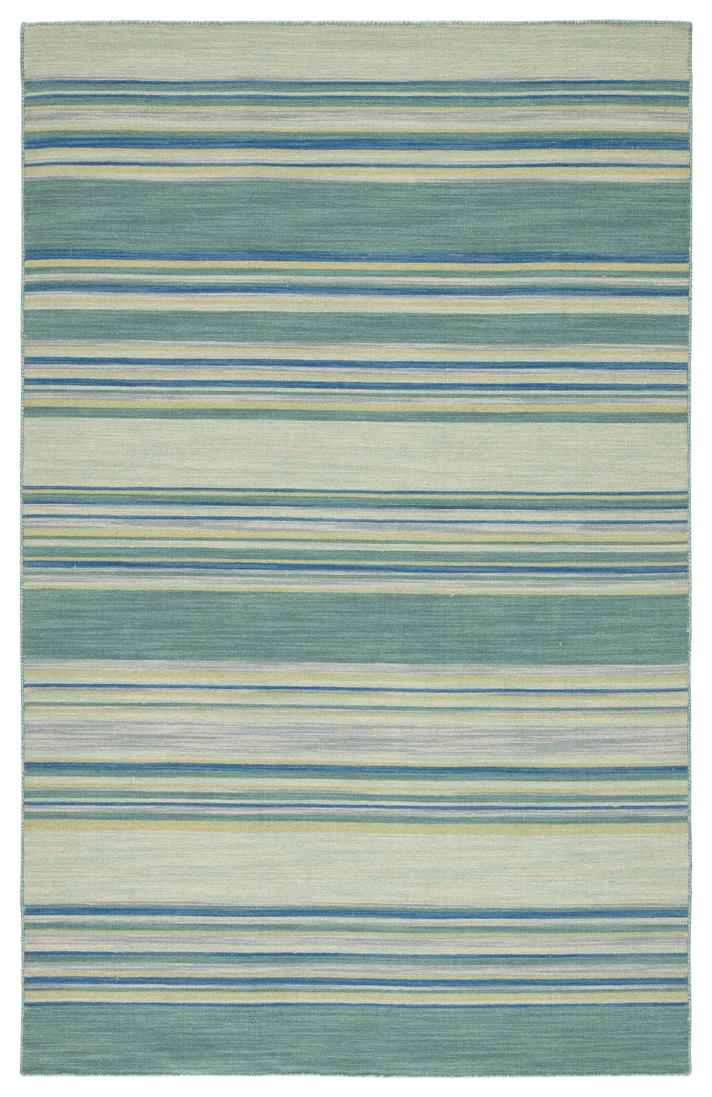 Jaipur Living Kiawah Handmade Stripe Blue/ Turquoise Area Rug (10'X14')