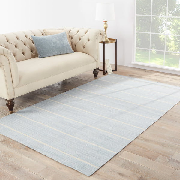 Jaipur Living Cape Cod Handmade Stripe Blue/ White Area Rug (10'X14')