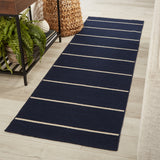 Jaipur Living Coastal Shores Collection COH19 Cape Cod 100% Wool Handmade Nautical Stripes Rug RUG122756