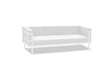 Angelina Indoor/Outdoor Living Collection, Sofa, 2 Chairs And Coffee Table, White Aluminum Base,...