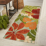 Jaipur Living Coastal Lagoon Collection COL20 Luau 100% Polypropylene Handmade Tropical Floral Rug RUG122839