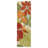 Jaipur Living Coastal Lagoon Collection COL20 Luau 100% Polypropylene Handmade Tropical Floral Rug RUG122839