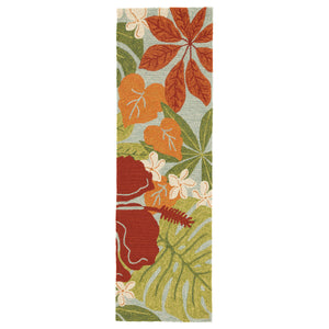 Jaipur Living Coastal Lagoon Collection COL20 Luau 100% Polypropylene Handmade Tropical Floral Rug RUG122839