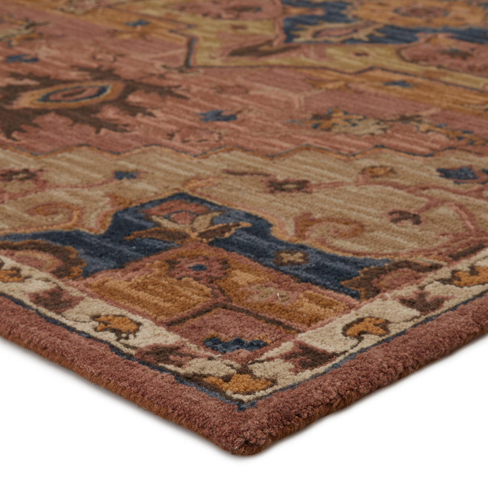 Jaipur Living Cardamom Collection COM06 Cressida 100% Wool Handmade Updated Traditional Medallion Rug RUG147131