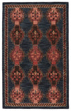 Cardamom Collection COM11 Kyoto 100% Wool Handmade Updated Traditional Tribal Rug