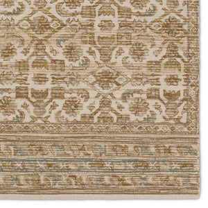 Jaipur Living Cardamom Sarang Vibe COM14 Hand Tufted 100% Wool Trellis Area Rug Brown 100% Wool RUG156015