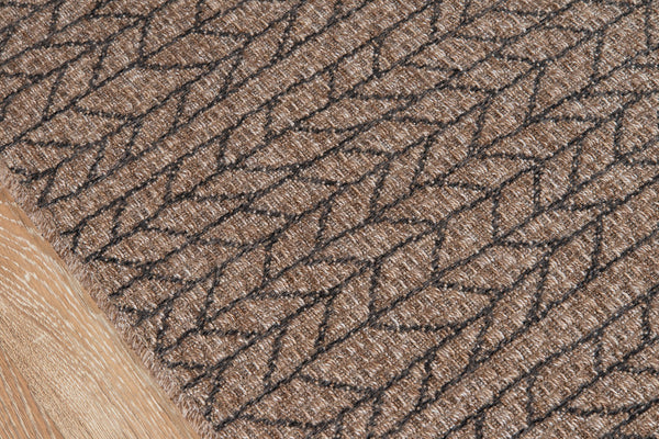 Momeni Como COM-2 Machine Made Contemporary Geometric, Striped Indoor/Outdoor Area Rug Tan 9'10" x 13'2" COMO0COM-2TAN9AD2