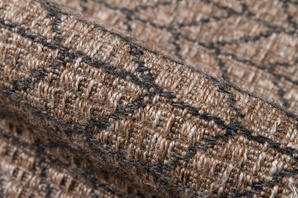 Momeni Como COM-2 Machine Made Contemporary Geometric, Striped Indoor/Outdoor Area Rug Tan 9'10" x 13'2" COMO0COM-2TAN9AD2