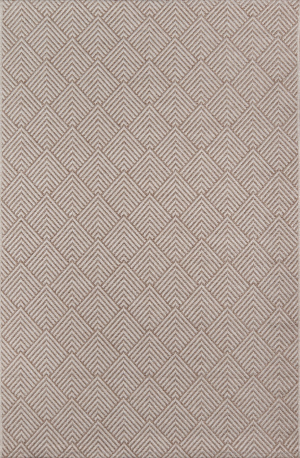 Momeni Como COM-3 Machine Made Contemporary Geometric Indoor/Outdoor Area Rug Beige 9'10" x 13'2" COMO0COM-3BGE9AD2