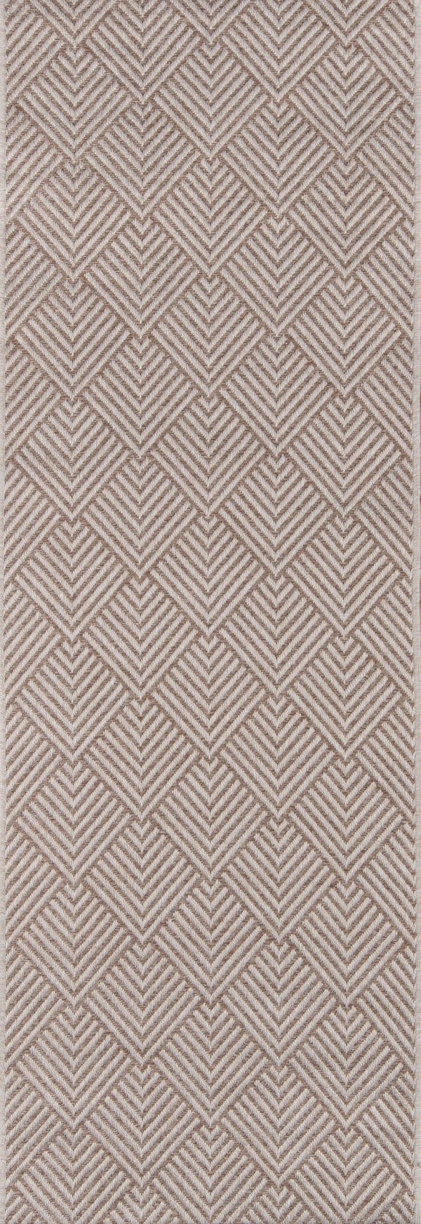 Momeni Como COM-3 Machine Made Contemporary Geometric Indoor/Outdoor Area Rug Beige 9'10" x 13'2" COMO0COM-3BGE9AD2