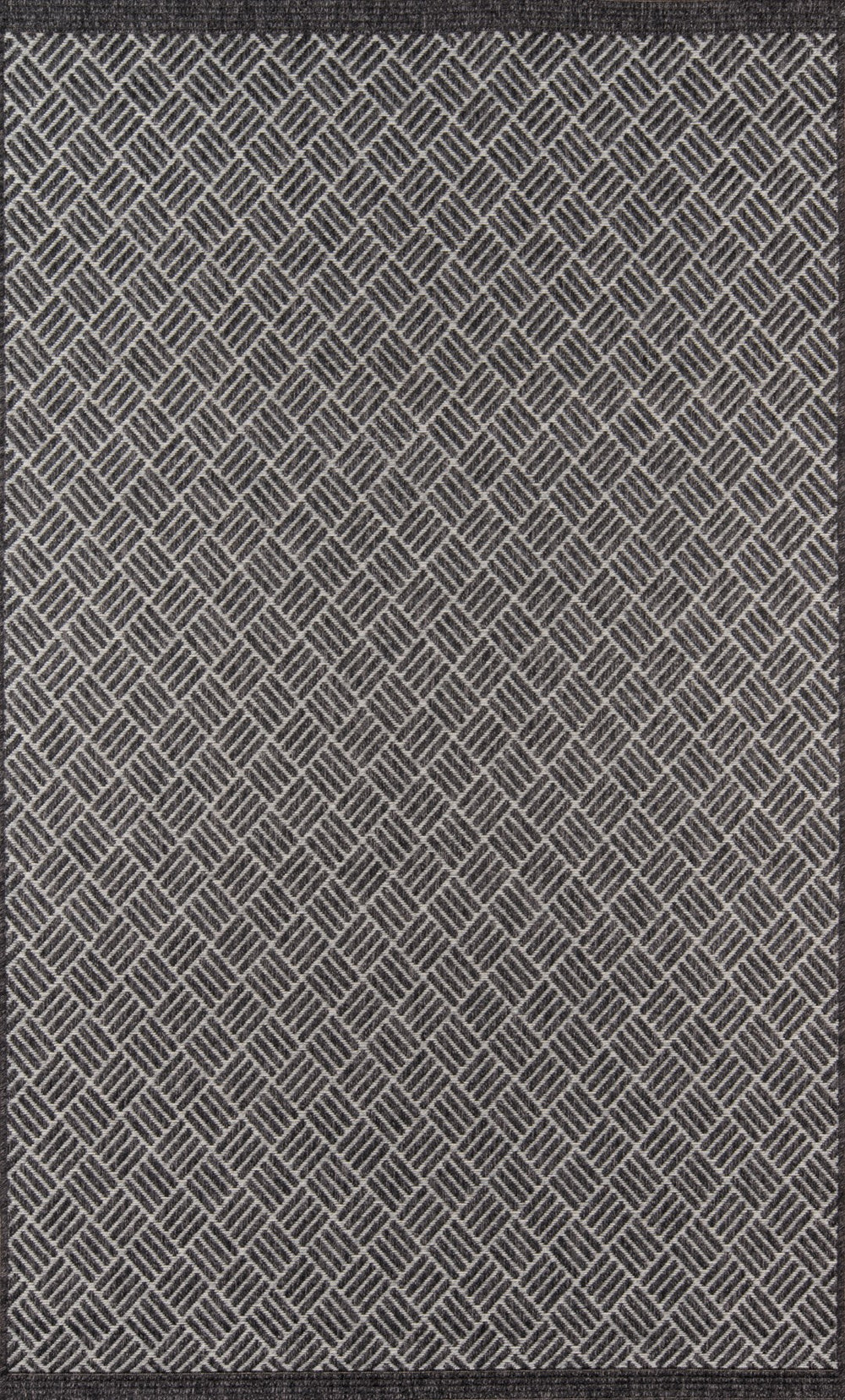 Momeni Como COM-4 Machine Made Contemporary Geometric Indoor/Outdoor Area Rug Charcoal 9'10" x 13'2" COMO0COM-4CHR9AD2