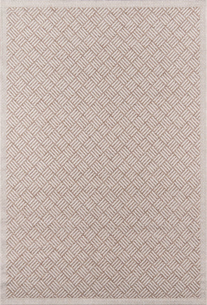 Momeni Como COM-4 Machine Made Contemporary Geometric Indoor/Outdoor Area Rug Tan 9'10" x 13'2" COMO0COM-4TAN9AD2