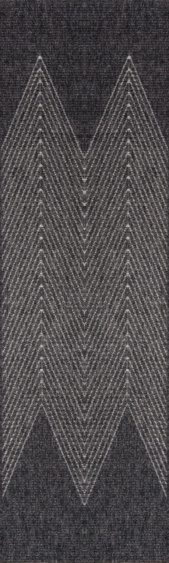 Momeni Como COM-5 Machine Made Contemporary Geometric, Zig Zag Indoor/Outdoor Area Rug Charcoal 9'10" x 13'2" COMO0COM-5CHR9AD2