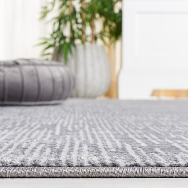 Safavieh Continental 106 Power Loomed Solid & Tonal Rug Dark Grey / Light Grey 9' x 12'