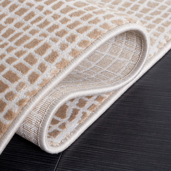 Safavieh Continental 110 Power Loomed Solid & Tonal Rug Beige / Grey 9' x 12'