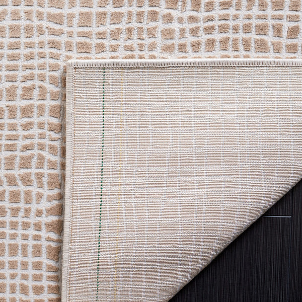 Safavieh Continental 110 Power Loomed Solid & Tonal Rug Beige / Grey 9' x 12'