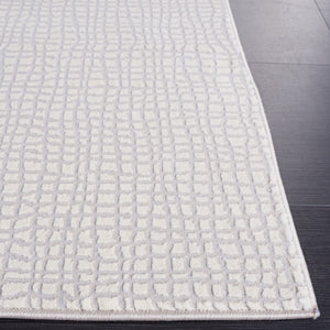 Safavieh Continental 110 Power Loomed Solid & Tonal Rug Ivory / Grey 9' x 12'
