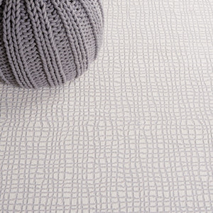 Safavieh Continental 110 Power Loomed Solid & Tonal Rug Ivory / Grey 9' x 12'