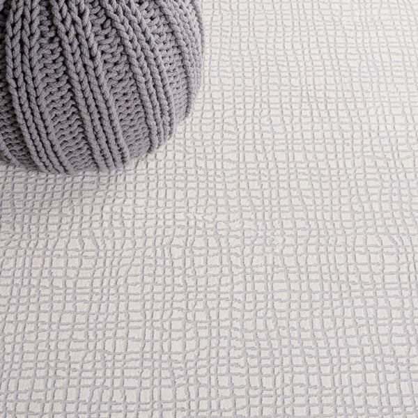 Safavieh Continental 110 Power Loomed Solid & Tonal Rug Ivory / Grey 9' x 12'