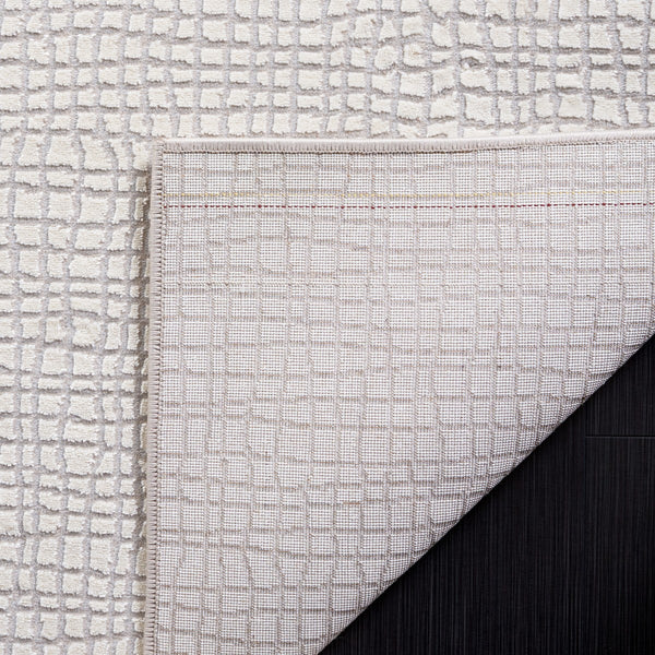 Safavieh Continental 110 Power Loomed Solid & Tonal Rug Ivory / Grey 9' x 12'