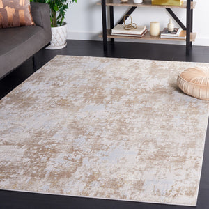 Safavieh Continental 112 Power Loomed Solid & Tonal Rug Light Beige / Beige 9' x 12'