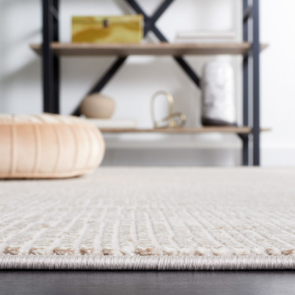 Safavieh Continental 114 Power Loomed Solid & Tonal Rug Ivory / Beige 9' x 12'