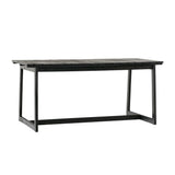 Walker Edison Cologne Modern/Contemporary Modern Solid Wood Outdoor Slat-Top Dining Table COOD65DTBL