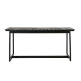 Walker Edison Cologne Modern/Contemporary Modern Solid Wood Outdoor Slat-Top Dining Table COOD65DTBL