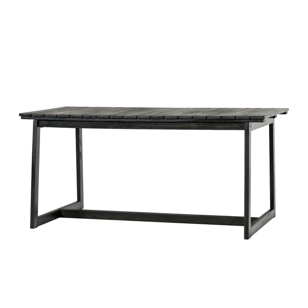 Walker Edison Cologne Modern/Contemporary Modern Solid Wood Outdoor Slat-Top Dining Table COOD65DTBL