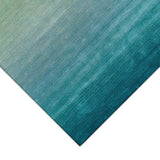 Trans-Ocean Liora Manne Arca Ombre Contemporary Indoor Hand Loomed 100% Wool Rug Aqua 8'3" x 11'6"