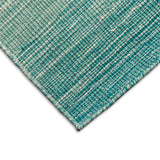 Trans-Ocean Liora Manne Aruba Ombre Casual Indoor Hand Loomed 100% Wool Rug Aqua 8'3" x 11'6"