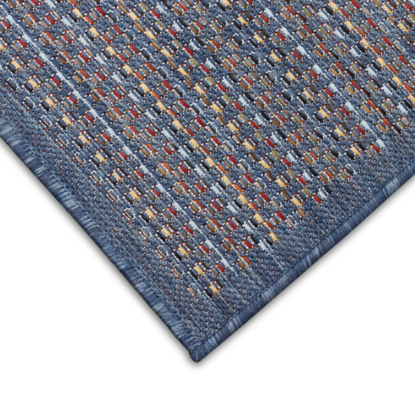 Trans-Ocean Liora Manne Avena Texture Casual Indoor/Outdoor Power Loomed 91% Polypropylene/9% Polyester Rug Denim 7'10" x 9'10"