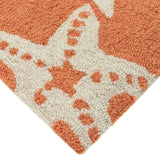 Trans-Ocean Liora Manne Capri Starfish Casual Indoor/Outdoor Hand Tufted 80% Polyester/20% Acrylic Rug Coral 7'6" x 9'6"