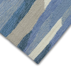 Trans-Ocean Liora Manne Capri Cloud Casual Indoor/Outdoor Hand Tufted 80% Polyester/20% Acrylic Rug Soft Blue 7'6" x 9'6"