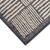 Trans-Ocean Liora Manne Cove Squares Casual Indoor/Outdoor Power Loomed 100% Polypropylene Rug Grey 7'10" x 9'10"