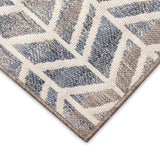 Trans-Ocean Liora Manne Cove Chevron Casual Indoor/Outdoor Power Loomed 100% Polypropylene Rug Multi 7'10" x 9'10"