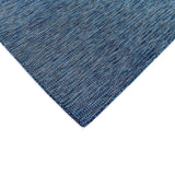 Trans-Ocean Liora Manne Carmel Texture Stripe Casual Indoor/Outdoor Power Loomed 87% Polypropylene/13% Polyester Rug Navy 7'10" x 9'10"