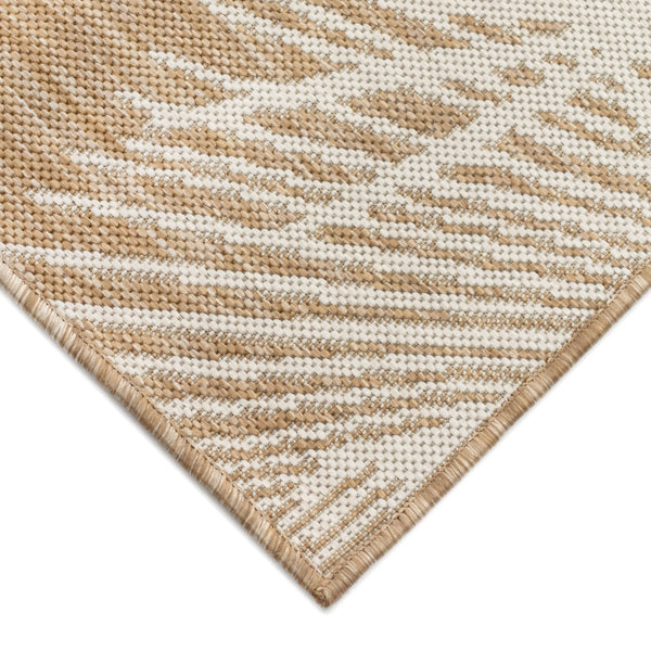 Trans-Ocean Liora Manne Carmel Palm Casual Indoor/Outdoor Power Loomed 87% Polypropylene/13% Polyester Rug Sand 7'10" x 9'10"