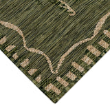 Trans-Ocean Liora Manne Carmel Dragonfly Casual Indoor/Outdoor Power Loomed 87% Polypropylene/13% Polyester Rug Green 7'10" x 9'10"