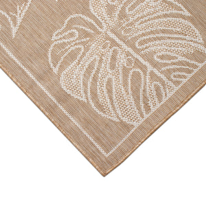 Trans-Ocean Liora Manne Carmel Collage Casual Indoor/Outdoor Power Loomed 87% Polypropylene/13% Polyester Rug Sand 7'10" x 9'10"