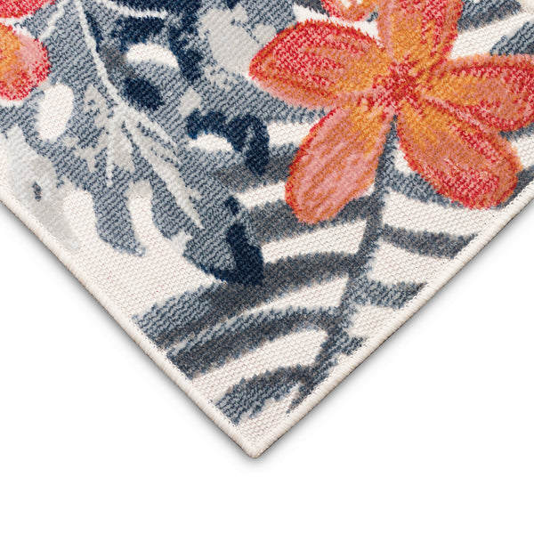 Trans-Ocean Liora Manne Canyon Paradise Casual Indoor/Outdoor Power Loomed 87% Polypropylene/13% Polyester Rug Ivory 7'8" x 9'10"