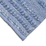 Trans-Ocean Liora Manne Hudson Bubble Stripe Casual Indoor/Outdoor Hand Woven 100% Solution Dyed Polyester Rug Blue 8'3" x 11'6"