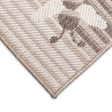 Trans-Ocean Liora Manne Malibu Sweet Bees Casual Indoor/Outdoor Power Loomed 88% Polypropylene/12% Polyester Rug Neutral 7'10" x 9'10"