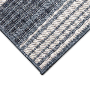 Trans-Ocean Liora Manne Malibu Sweet Bees Casual Indoor/Outdoor Power Loomed 88% Polypropylene/12% Polyester Rug Navy 7'10" x 9'10"