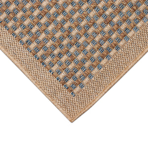 Trans-Ocean Liora Manne Monterey Basket  Indoor/Outdoor Power Loomed 91% Polypropylene/9% Polyester Rug Blue 7'10" x 9'10"