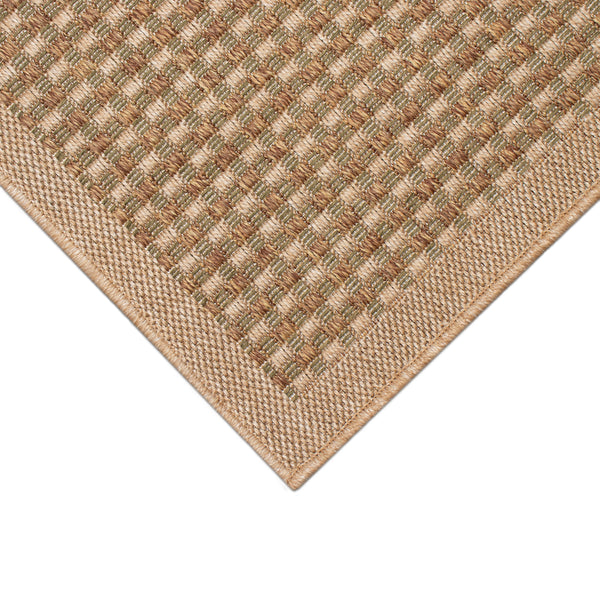 Trans-Ocean Liora Manne Monterey Basket  Indoor/Outdoor Power Loomed 91% Polypropylene/9% Polyester Rug Green 7'10" x 9'10"